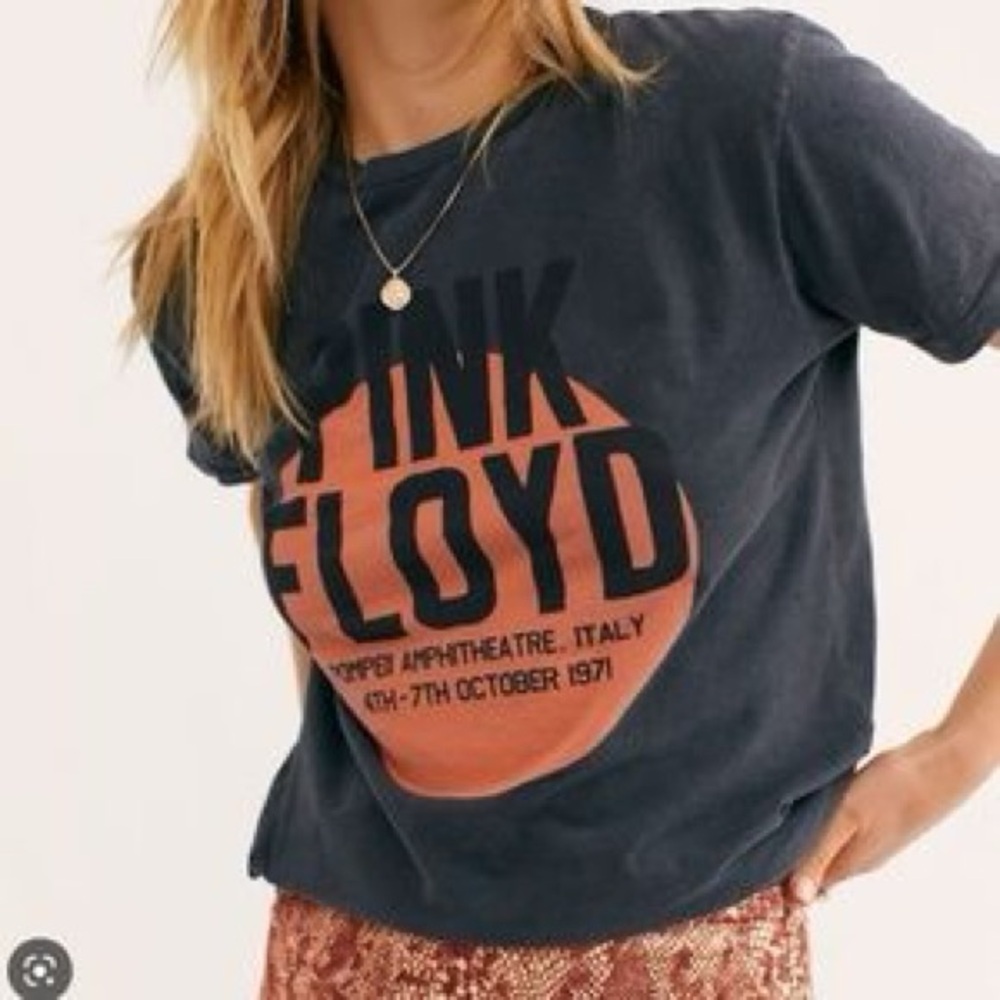 RETRO BRAND X FREE PEOPLE Pink Floyd Pompeii Tee